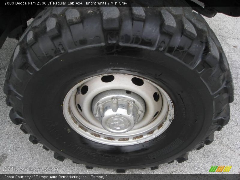 Bright White / Mist Gray 2000 Dodge Ram 2500 ST Regular Cab 4x4