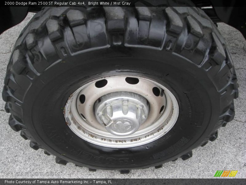 Bright White / Mist Gray 2000 Dodge Ram 2500 ST Regular Cab 4x4