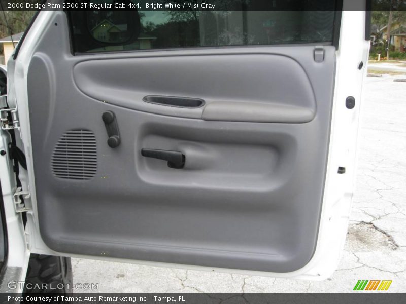 Bright White / Mist Gray 2000 Dodge Ram 2500 ST Regular Cab 4x4