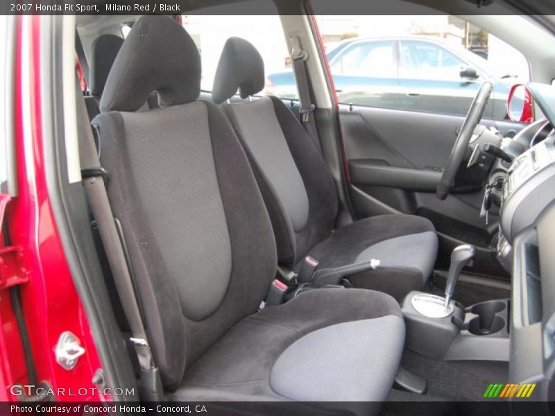 Milano Red / Black 2007 Honda Fit Sport