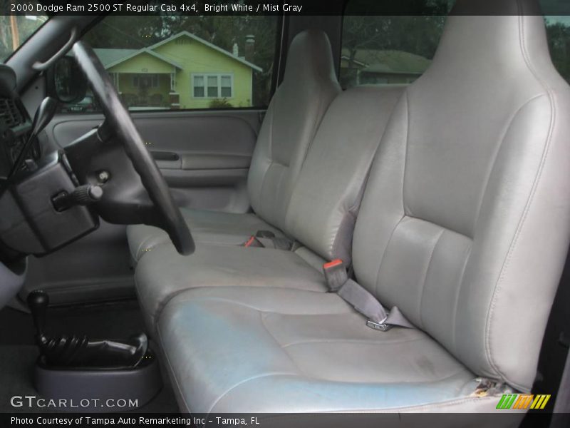 Bright White / Mist Gray 2000 Dodge Ram 2500 ST Regular Cab 4x4