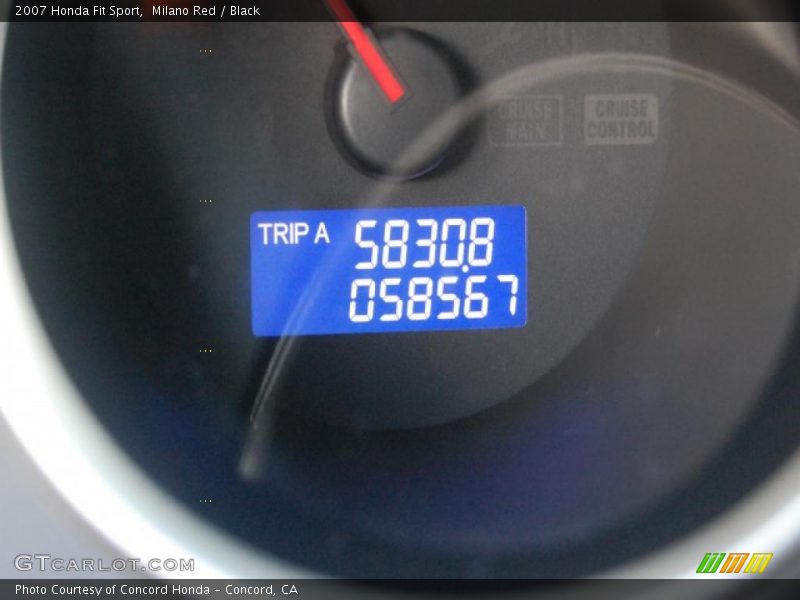 Milano Red / Black 2007 Honda Fit Sport