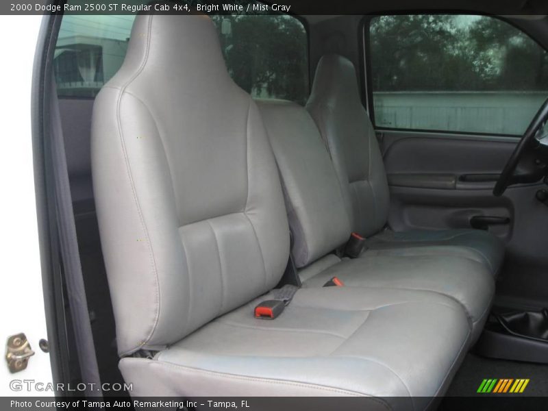 Bright White / Mist Gray 2000 Dodge Ram 2500 ST Regular Cab 4x4