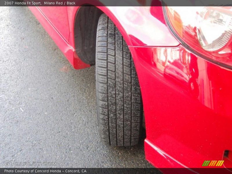 Milano Red / Black 2007 Honda Fit Sport