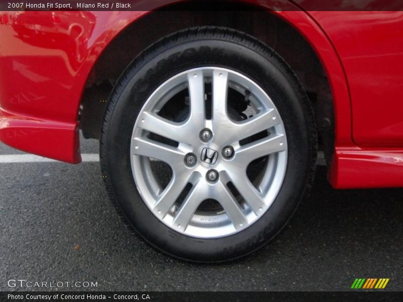 Milano Red / Black 2007 Honda Fit Sport