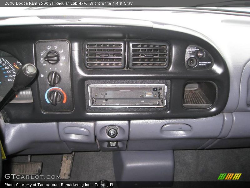 Bright White / Mist Gray 2000 Dodge Ram 2500 ST Regular Cab 4x4