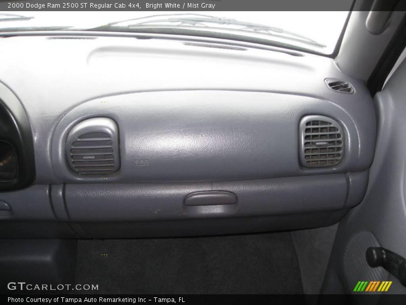Bright White / Mist Gray 2000 Dodge Ram 2500 ST Regular Cab 4x4