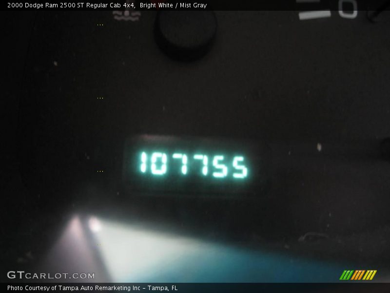 Bright White / Mist Gray 2000 Dodge Ram 2500 ST Regular Cab 4x4