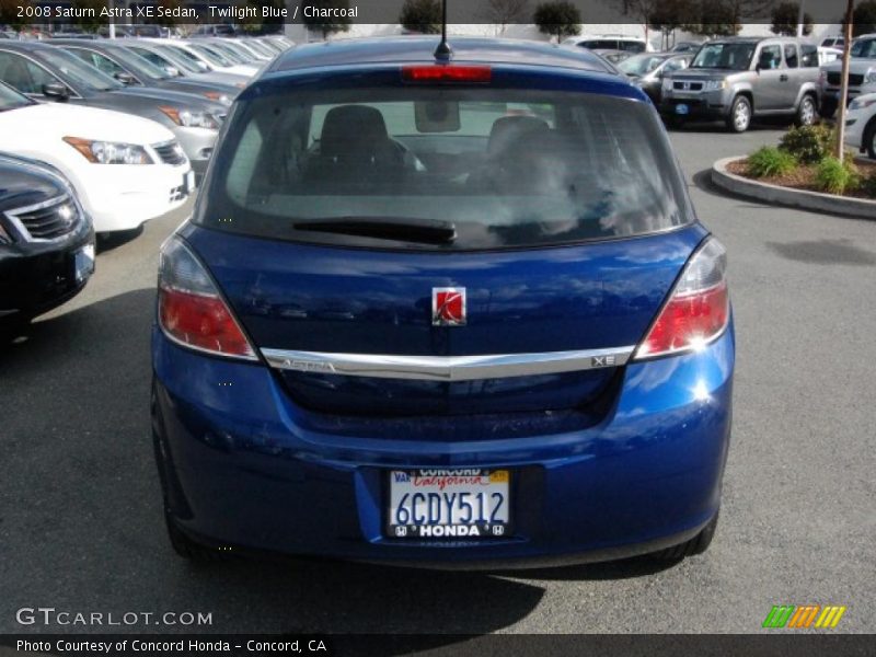 Twilight Blue / Charcoal 2008 Saturn Astra XE Sedan