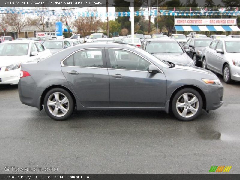 Polished Metal Metallic / Ebony 2010 Acura TSX Sedan
