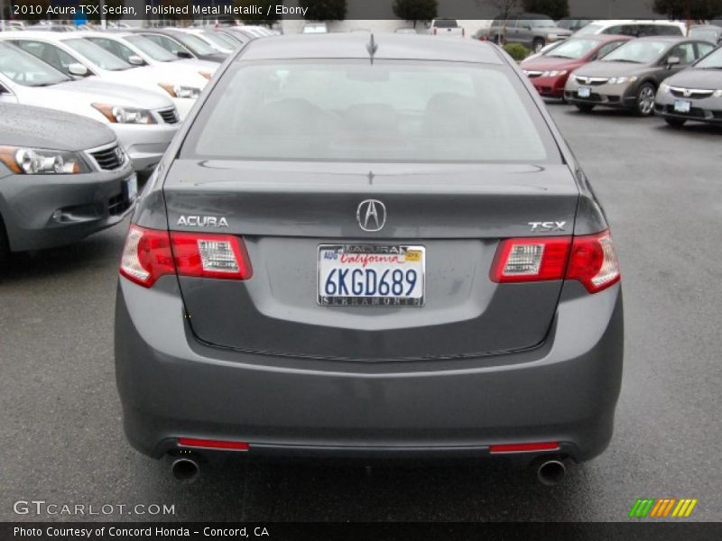 Polished Metal Metallic / Ebony 2010 Acura TSX Sedan