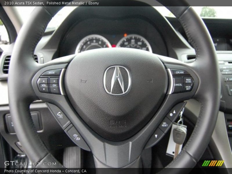 Polished Metal Metallic / Ebony 2010 Acura TSX Sedan