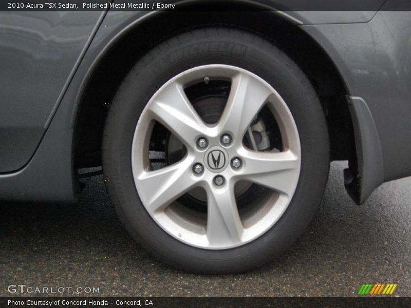 Polished Metal Metallic / Ebony 2010 Acura TSX Sedan