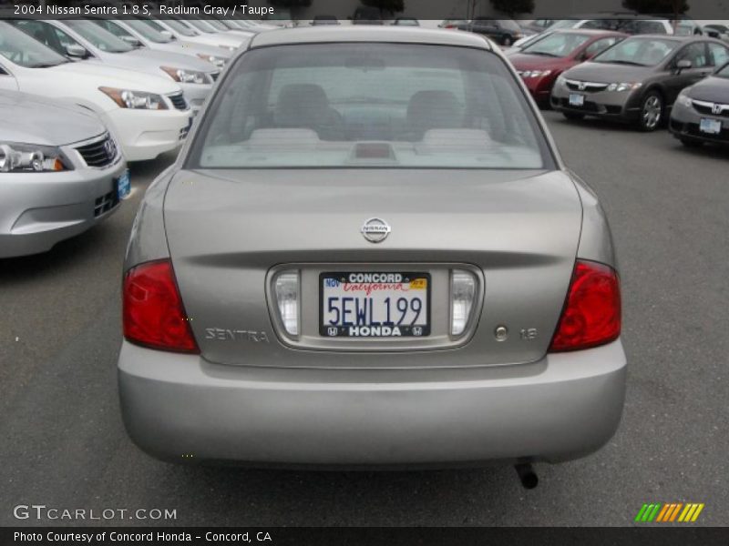 Radium Gray / Taupe 2004 Nissan Sentra 1.8 S