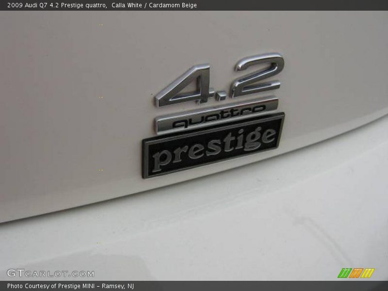 Calla White / Cardamom Beige 2009 Audi Q7 4.2 Prestige quattro