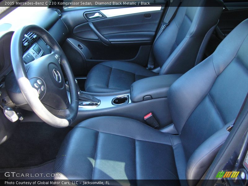 Diamond Black Metallic / Black 2005 Mercedes-Benz C 230 Kompressor Sedan