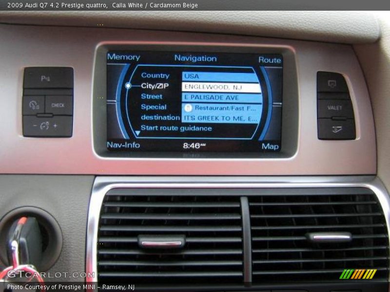 Calla White / Cardamom Beige 2009 Audi Q7 4.2 Prestige quattro