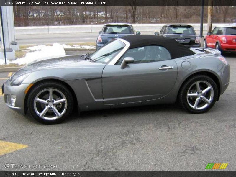 Silver Graphite / Black 2007 Saturn Sky Red Line Roadster