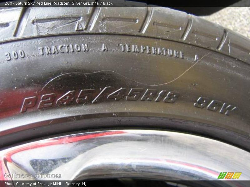 Silver Graphite / Black 2007 Saturn Sky Red Line Roadster