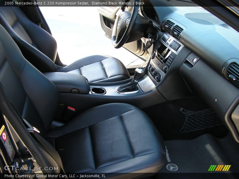 Diamond Black Metallic / Black 2005 Mercedes-Benz C 230 Kompressor Sedan