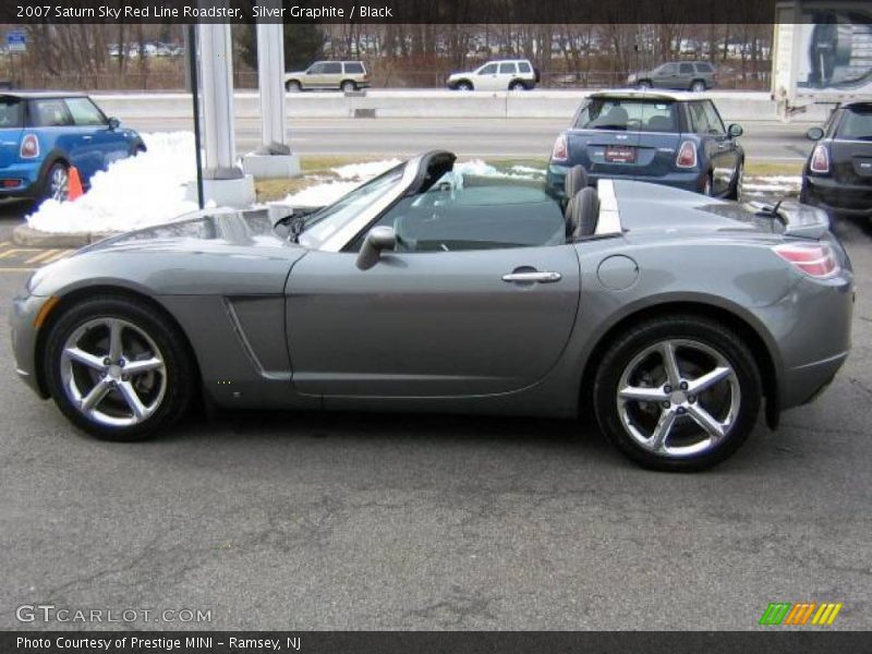 Silver Graphite / Black 2007 Saturn Sky Red Line Roadster