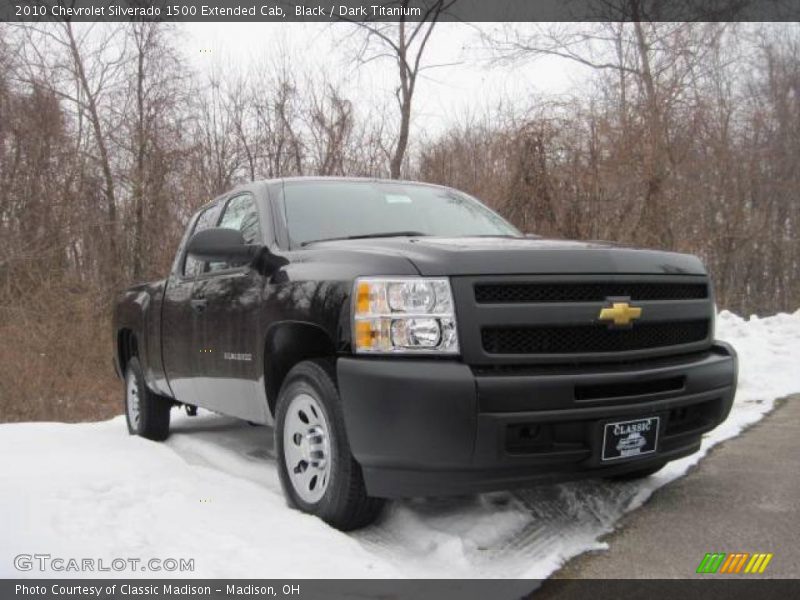 Black / Dark Titanium 2010 Chevrolet Silverado 1500 Extended Cab