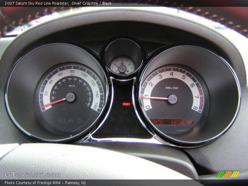 Silver Graphite / Black 2007 Saturn Sky Red Line Roadster