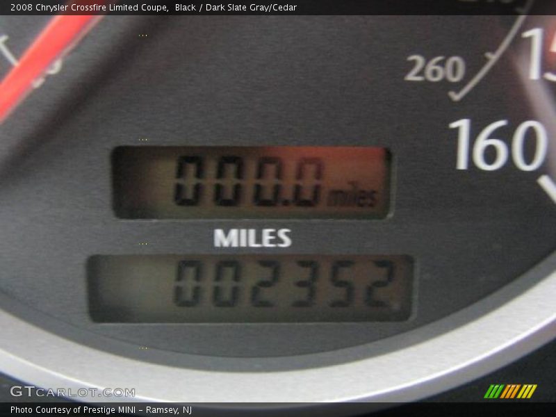 Black / Dark Slate Gray/Cedar 2008 Chrysler Crossfire Limited Coupe