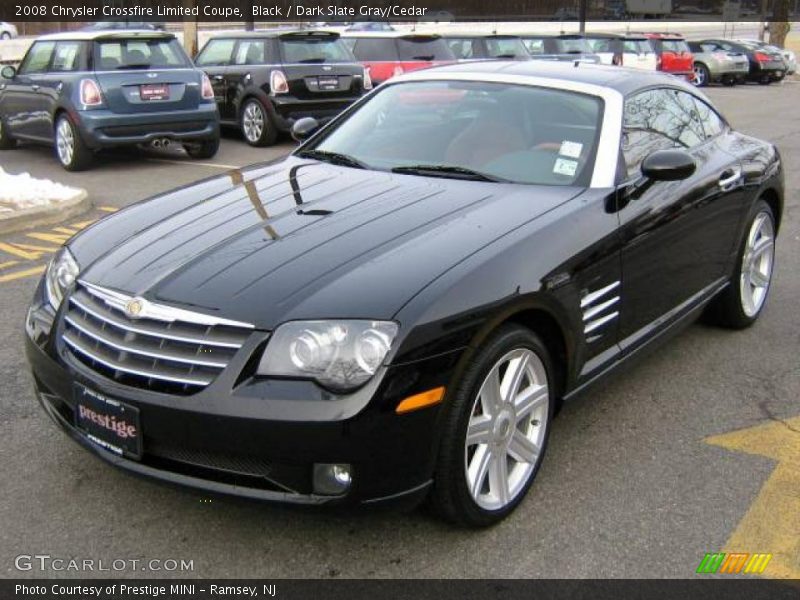 Black / Dark Slate Gray/Cedar 2008 Chrysler Crossfire Limited Coupe
