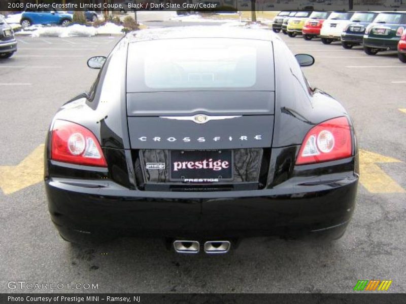 Black / Dark Slate Gray/Cedar 2008 Chrysler Crossfire Limited Coupe