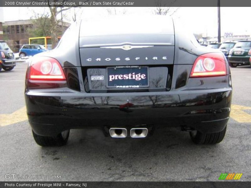 Black / Dark Slate Gray/Cedar 2008 Chrysler Crossfire Limited Coupe