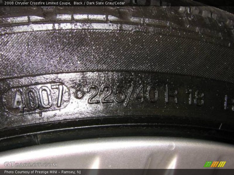 Black / Dark Slate Gray/Cedar 2008 Chrysler Crossfire Limited Coupe