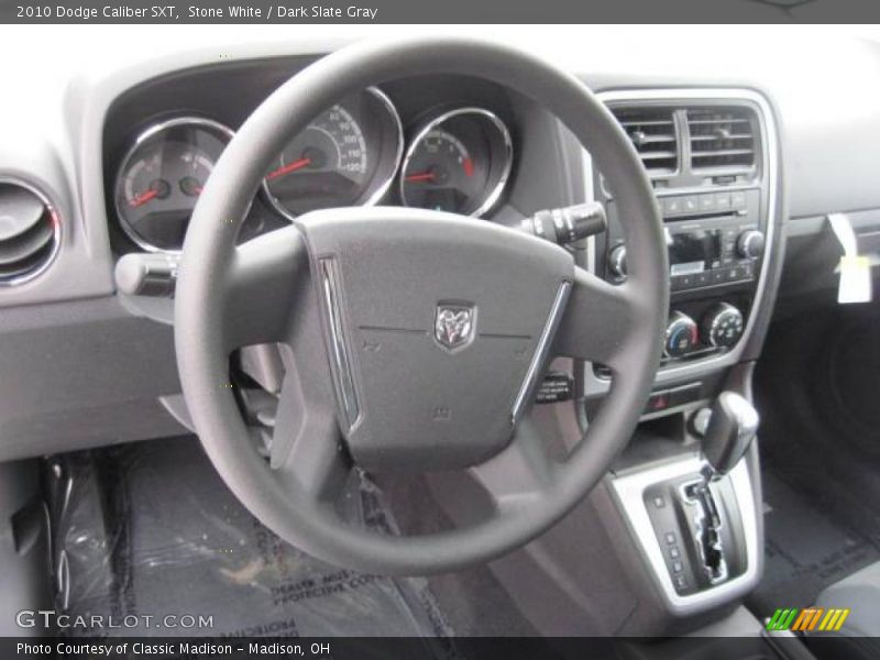 Stone White / Dark Slate Gray 2010 Dodge Caliber SXT