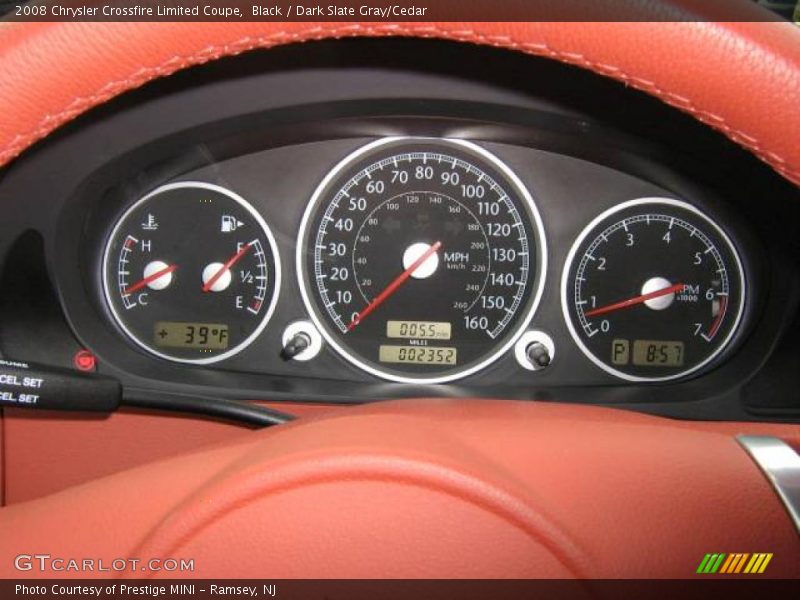 Black / Dark Slate Gray/Cedar 2008 Chrysler Crossfire Limited Coupe