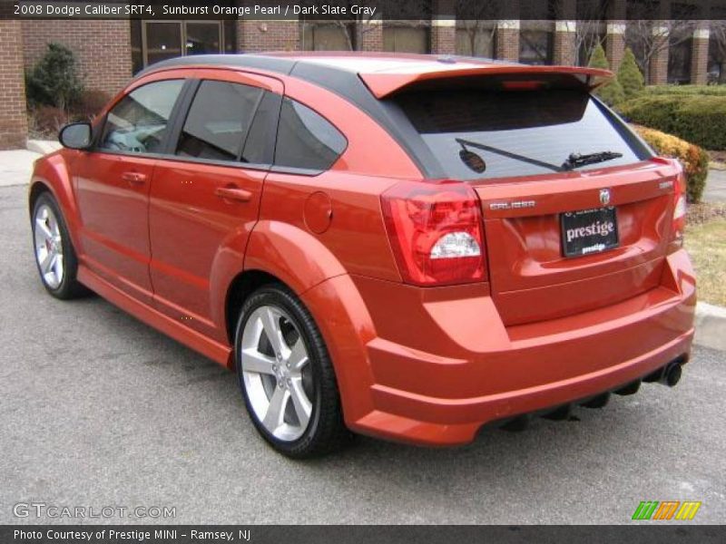 Sunburst Orange Pearl / Dark Slate Gray 2008 Dodge Caliber SRT4