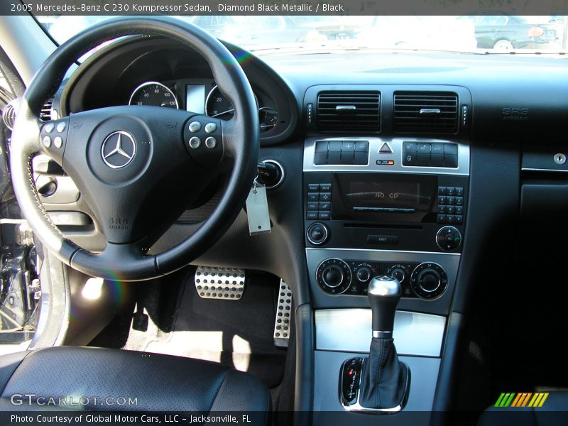 Diamond Black Metallic / Black 2005 Mercedes-Benz C 230 Kompressor Sedan