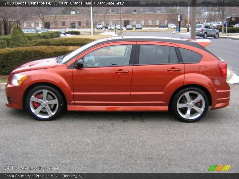 Sunburst Orange Pearl / Dark Slate Gray 2008 Dodge Caliber SRT4