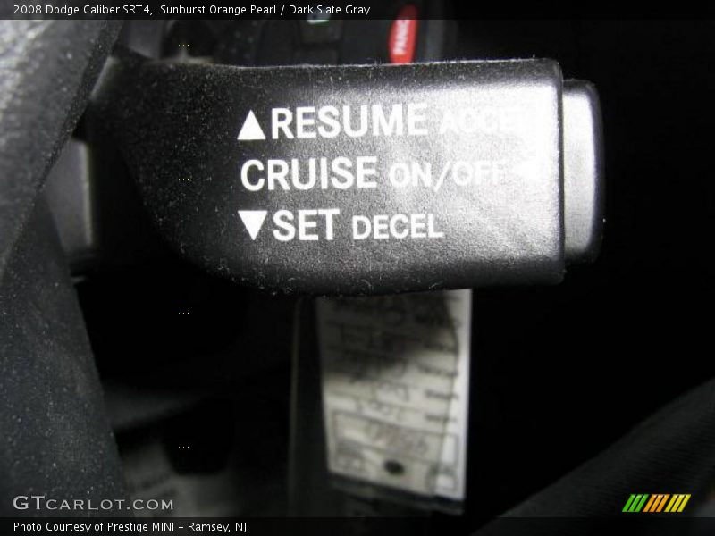 Sunburst Orange Pearl / Dark Slate Gray 2008 Dodge Caliber SRT4