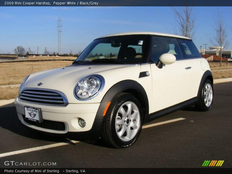 Pepper White / Black/Grey 2009 Mini Cooper Hardtop