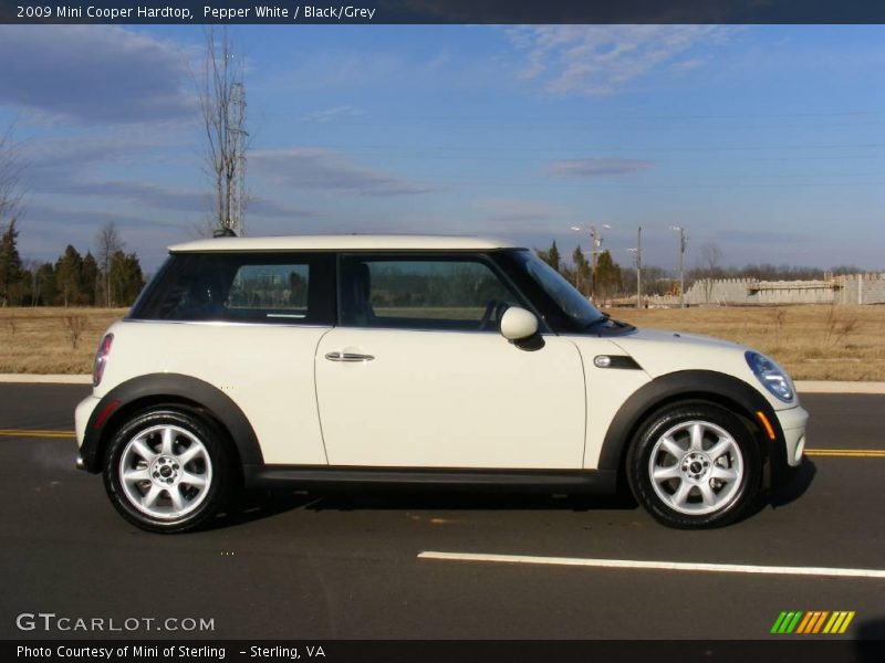Pepper White / Black/Grey 2009 Mini Cooper Hardtop