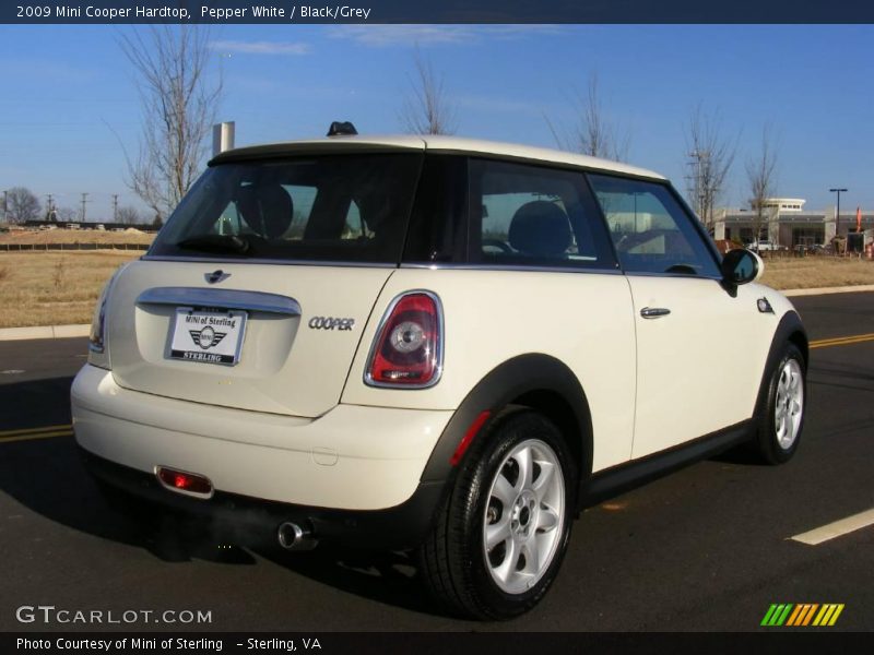 Pepper White / Black/Grey 2009 Mini Cooper Hardtop