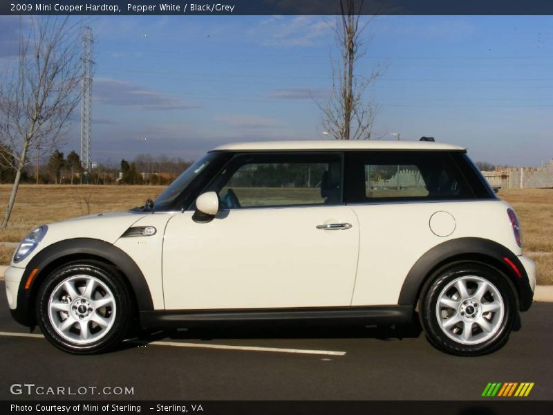 Pepper White / Black/Grey 2009 Mini Cooper Hardtop