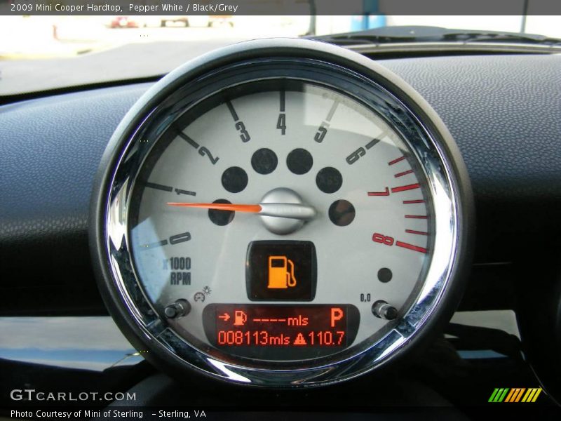 Pepper White / Black/Grey 2009 Mini Cooper Hardtop