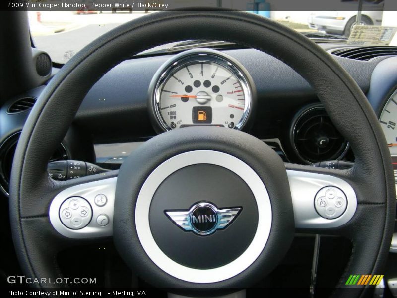 Pepper White / Black/Grey 2009 Mini Cooper Hardtop