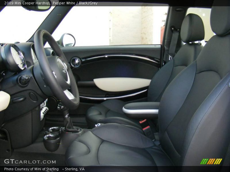 Pepper White / Black/Grey 2009 Mini Cooper Hardtop