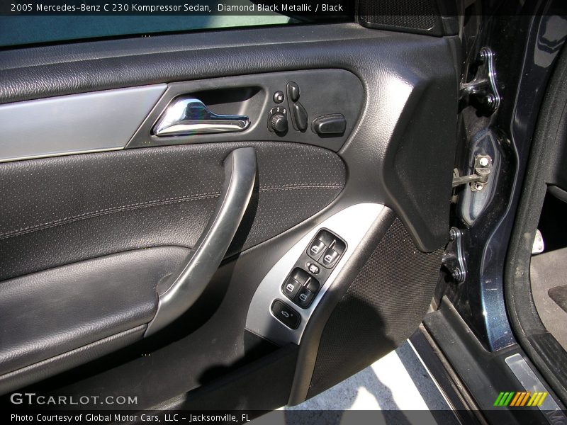 Diamond Black Metallic / Black 2005 Mercedes-Benz C 230 Kompressor Sedan