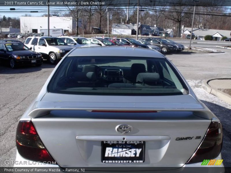 Lunar Mist Metallic / Dark Charcoal 2003 Toyota Camry SE
