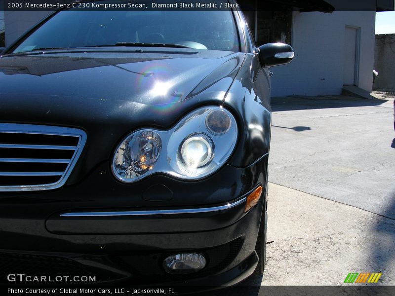 Diamond Black Metallic / Black 2005 Mercedes-Benz C 230 Kompressor Sedan