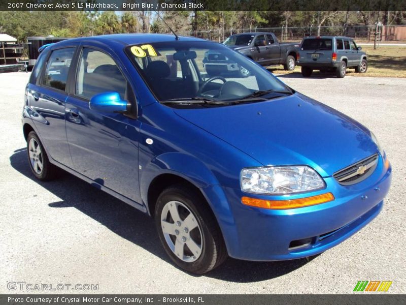Bright Blue / Charcoal Black 2007 Chevrolet Aveo 5 LS Hatchback
