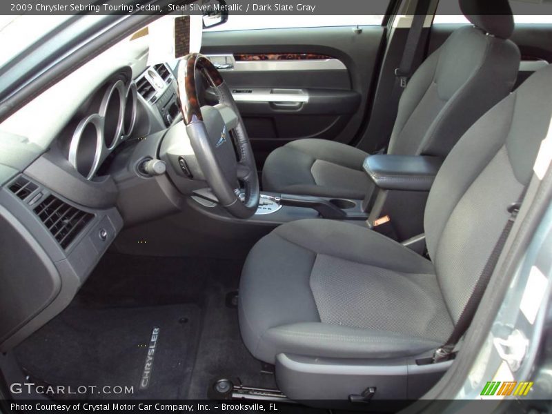 Steel Silver Metallic / Dark Slate Gray 2009 Chrysler Sebring Touring Sedan